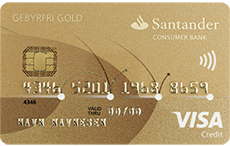 Santander Gebyrfri Visa kredittkort